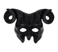 VICASKY Halloween Devil Mask Half Face Horror Mask Scary Horn Ghost Mask Monster Cosplay Mask for Halloween Cosplay Costume Accessory