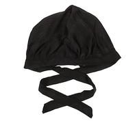 VICASKY Imitation Silk Satin Bonnet - Cappello da notte da donna, in seta, per dormire, da donna, per capelli, per la casa, colore nero