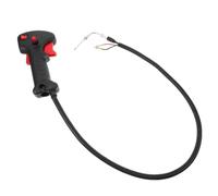 VICASKY Impugnatura Ergonomica per Tagliaerba con Grilletto Acceleratore Regolabile a Gancio, Manico Destro Compatibile Decespugliatori per Cura Prato e Giardinaggio