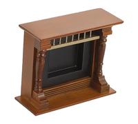 VICASKY In Miniatura Camino Modello In Legno Per La Casa Delle Bambole Accessori Decorazione Vita Per Mini-Case Per Abbellire Mini Camere Con Dettagli Realistici E Accogliente