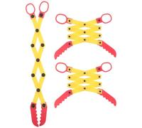 VICASKY Kit 3 Pezzi Mano Meccanica Robotica per Braccio Robotico Afferratore Stem Artiglio Retrattile Giocattolo Educativo per Esperimenti Scientifici e Sviluppo Colore Casuale