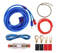 VICASKY Kit Cavi Amplificatore Auto 8ga in Rame 2000w, Cavo di Alimentazione per Auto, Installazione Facile, Kit Completo per Amplificatore e Subwoofer, Uso Quotidiano in Colore Casuale