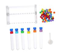 VICASKY Kit Montessori Stem Gioco Educativo di Ordinamento Colori Test Tube e Supporto Resistente Sviluppo Motricità Fine e Competenze Matematiche Pre-scuola