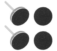 VICASKY Kit Punte per Trapano per Unghie con Disco Abrasivo Piatto 2 Pezzi con Carta Vetrata Sostituibile per Levigatura e Preparazione Manicure Professionale Uso Domestico e Salone