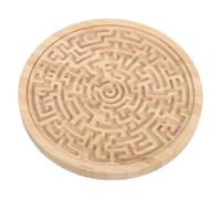 VICASKY Labirinto Rotondo in Legno Montessori Gioco da Tavolo con Perline Mobile Portatile Puzzle Logico per Gioco Educativo e Divertente per Bambine per Viaggi e Attività all Aperto