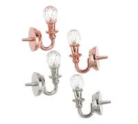 VICASKY Lampada da parete in miniatura per la casa delle bambole in materiale in lega di alta qualità, decorazione da parete con design realistico, per elegante decorazione in miniatura nella