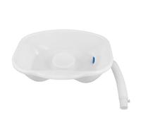 VICASKY Lavabo Portatile per Shampoo per Pazienti Costretti a Letto con Manico Ergonomico, in Plastico Bianco, Leggero e Pieghevole, per Case Familiari e Assistenti