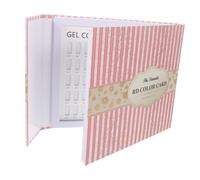 VICASKY Libro di carte per le nail art tabellone per le punte delle unghie tabellone per unghie finte Tabellone per manicure esposizione del campione del supporto per unghie Carta