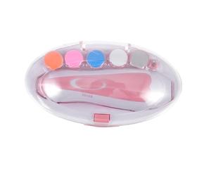 VICASKY Lima Elettrica in ABS Facile da Trasportare Design Creativo e Protegge le Mani Dai Graffi, Set Compatto per Cura Unghie Sicura Colore Casuale per Unghie Ragazzo Ragazza