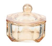 VICASKY Manicure Glass Nail Cup Con Coperchio Ciotola Per Unghie Per Artisti e Appassionati Di Nail Art Design Elegante e Stabile Per La Mischia Di Polveri Unghie Strumento Professionale