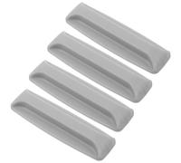 VICASKY Maniglie Autoadesive per Mobili in Plastica Grigia, 2 Paia, per Porte Scorrevoli in Vetro, Frigoriferi e Armadietti, Installazione senza Fori e Forte Adesione per Cucina e Bagno