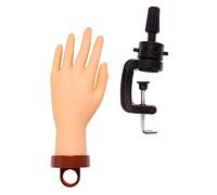 VICASKY Mano per Esercitazione Manicure in Pvc con Supporto, Pratica Unghie Finte Facile da Trasportare per Allenamento Nail Art Professionale