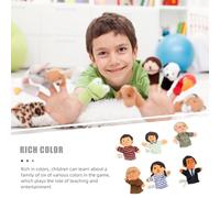 VICASKY Marionette da Dito Famiglia in Colorate Giocattoli Educativi per Racconta Storie e Lavoretti Pupazzetti Dito Morbidi e Resistenti