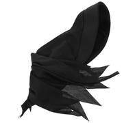 VICASKY Maschera Mietitore in Poliestere Nero, Cappuccio Halloween Spaventoso e Realistico, Materiale Confortevole che Mantiene la Forma per Feste e Eventi Scolastici