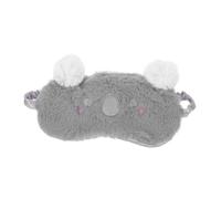 VICASKY Maschera per dormire Koala, comoda maschera per gli occhi, morbida maschera per gli occhi, con blocco della luce, per l'ombra degli occhi, dolce e corto, in peluche grigio