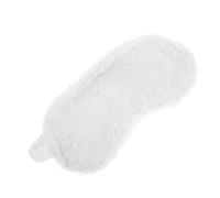 VICASKY Maschera per gli occhi in pelliccia di coniglio, per dormire, maschera per gli occhi, per dormire, per le ragazze, in tessuto bianco