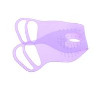 VICASKY Maschera Per Gli Occhi in Silicone Riutilizzabile Antiscivolo Design Bifacciale e Appesa All'orecchio Per Massaggio Oculare Rilassante Colore Viola