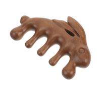 VICASKY Massaggiatore in Legno Pettine da Massaggio Portatile per Cuoio Capelluto, Design Ergonomico Cinque Denti Larghezza Media, Strumento Pratico per Massaggio Thailandese e Sollievo