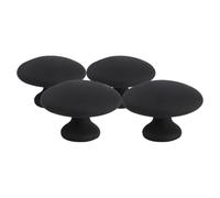 VICASKY Massaggiatore per Viso Gua Sha 4 Pezzi in Pietra Nera per Massaggio e Rilassamento, Sollievo Dalla Fatica per Uso Domestico e Relax On-the-go