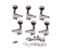 VICASKY Meccaniche Concave per Chitarra Argento Metallo da Stile Half Moon Grover Rondelle e Viti per Corde in Acciaio