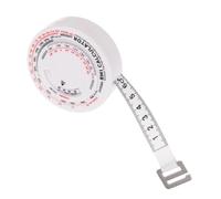 VICASKY Metro a Nastro Bmi 1,5 m Calcolatore Grasso Corporeo Rotondo Plastica Durevole Per Misurazioni Precise Vita Fitness e Monitoraggio Salute Personale