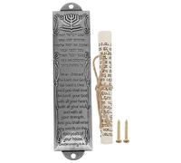 VICASKY Mezuzah retrò in Metallo Scrittura Sacra Decorazione per 13,2x3,2 Cm Religioso e Ufficio Idea Regalo Significativa per Speciali