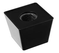 VICASKY Mic Flag Cube - Supporto per microfono con logo compatto e stabile, colore: Nero
