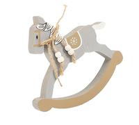 VICASKY Mini Cavallo A Dondolo Decorazione Da Tavolo Creativo Per La Camera Dei Bambini E Scrivania Per Le Occasioni Festive Per Amici