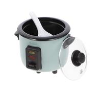 VICASKY Mini cuociriso per la casa delle bambole, giocattolo da cucina, mini cuociriso, in plastica, verde
