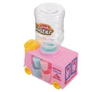VICASKY Mini dispenser d'acqua per giocattoli da cucina in miniatura, macchina per bevande, casa delle bambole, accessori per la casa delle bambole, mini fontana rosa in plastica