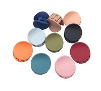 VICASKY Mini Fermagli per Chioma Rotondi in Acrilico 10 Pezzi Leggeri e Confortevoli per Bambine Accessori Adorabili per Feste e Foto Ricordo Colore Casuale