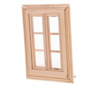 VICASKY Mini finestra, accessori per la casa delle bambole, modelli ornamento per finestre, piccola decorazione per la casa, in miniatura, cornice per finestre, decorazioni ob11, finestra in legno