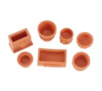 VICASKY Mini fioriere per paesaggi da giardino, casa delle bambole e decorazioni in miniatura, per micro scene fai da te e giardini in miniatura
