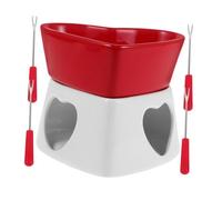 VICASKY Mini Fonduta Cioccolato in Forma Resistente e Facile da e Dessert Bruciatore per Feste e Riunioni Intime