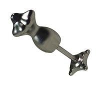 VICASKY Mini gancio manichino per giocattoli per bambini, articolo decorativo, supporto per vestiti, mini manichino, modello piccolo accessorio per la casa, in lega, nero