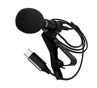 VICASKY Mini Microfono Lavalier Tipo-c Con Clip Per Registrazione Smartphone Microfono Condensatore Per Vlog e Live Streaming Nero Tecnologia Di Raccolta Attiva Del Suono Design Compatto e