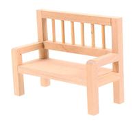 VICASKY Mini panca in legno modello per la casa delle bambole Accessori decorativi per case in miniatura per micro paesaggi creativi accessori per la casa finitura dettagliata per scene in miniatura
