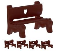 VICASKY Mini panca set - 5 pezzi in miniatura panchina in miniatura mobili per la casa in miniatura panca in plastica per la progettazione del paesaggio