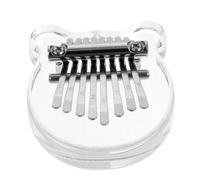 VICASKY Mini pianoforte da pollice Interessante strumento per dita Mbira, mini portachiavi kalimba, strumento per pollice interessante Kalimba, mini cristalli in acrilico
