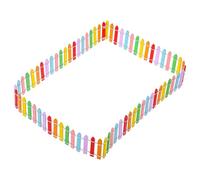 VICASKY Mini recinzione da giardino, decorazione colorata per paesaggi da giardino, installazione robusta e durevole, per paesaggi in miniatura e decorazione da giardino