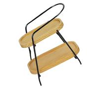 VICASKY Mini scaffale per la casa delle bambole, piccolo vassoio, in miniatura, kit di montaggio fai da te, adorabile mini mobili in miniatura, mini libri in lega
