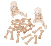 VICASKY Mini Scheletri Realistici per Halloween 22 Pezzi Statuette a Forma di Osso per Decorazioni di Case Infestate Accessori Artigianali Resistenti per Interni ed Esterni Decorazioni