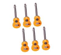 VICASKY Mini set di mini chitarre per casa delle bambole, modelli di strumenti musicali, decorazione per chitarra in miniatura per la casa