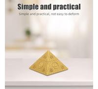 VICASKY Mini Statuetta Piramide Egizia 9 CM Figura Mitologica in Miniatura Decorazione da Tavolo Resistente allo Sbiadimento per Scrivania Modelli Architettura Antico Egitto Regalo