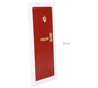 VICASKY Miniatura casa delle bambole in legno porta decorativa in miniatura porta per la casa delle bambole scala decorazione realistica per il soggiorno camera da letto sala da pranzo per mobili in