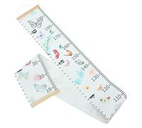 VICASKY Misuratore Di Per Ragazzo Ragazza Decorativo Righello Crescita Per Camerette Adatto Nidi e Scuole Design Con Farfalle Facile Da Appendere e Rimuovere