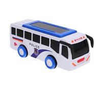 VICASKY Modellino di auto della polizia, per azionamento a attrito con luce e suono, modello di bus carino favorisce la muscolatura della mano, veicoli ragazzi