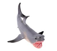 VICASKY Modello di simulazione in plastica dello squalo bianco giocattolo animale decorazione animali marini figura squalo animale marino modello animale domestico decorazione bambino