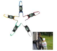 VICASKY Moschettone Porta Bottiglia Portatile con Bussola e Fibbia da Cintura 5 Pezzi in Plastico Resistente ai Graffi Colore Casuale per Campeggio e Bici
