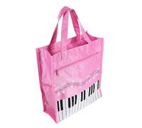 VICASKY Musica Note Borsa Borsa Per Ragazze Portatile Con Due Scomparti Per Libri Musicali Chiavi E Piccoli Oggetti Delicato